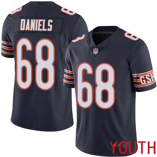 Chicago Bears Limited Navy Blue Youth James Daniels Home Jersey NFL Football #68 Vapor Untouchable->youth nfl jersey->Youth Jersey